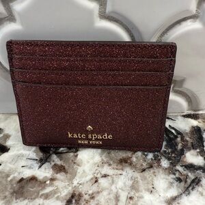 Kate spade glitter card wallet